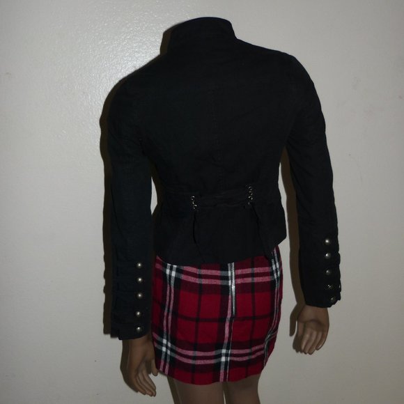 SOLD BY DEEP LOS ANGELES BLACK MILITARY JACKET SZ S - Picture 10 of 16